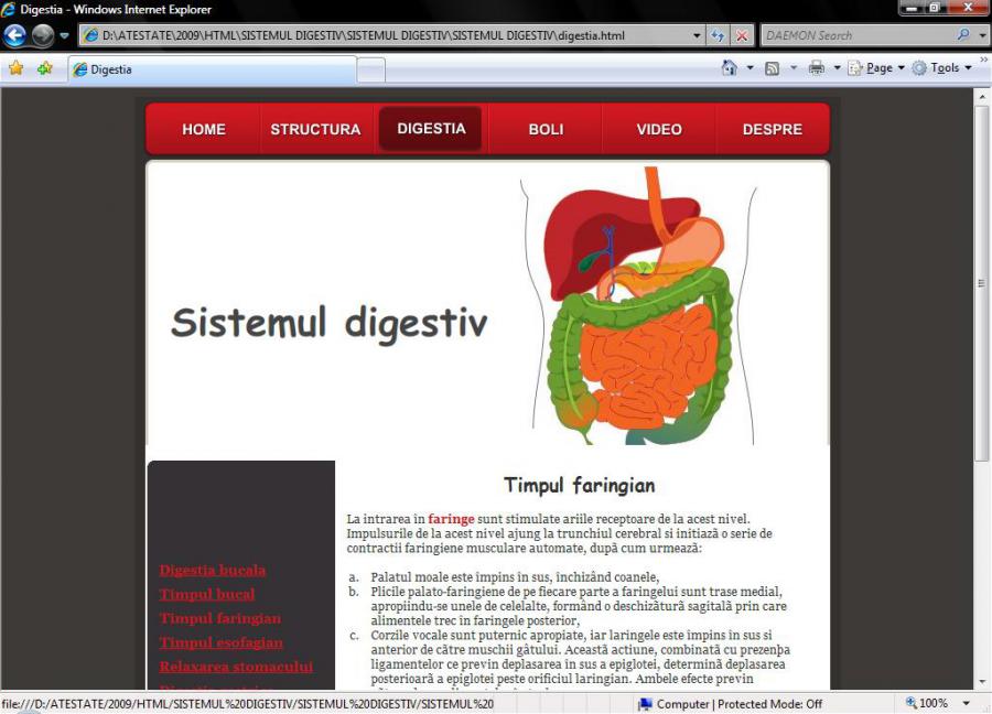 Atestat informatica Sistemul digestiv