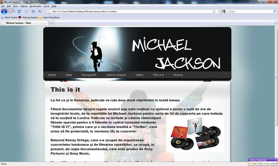 Atestat informatica Michael Jackson
