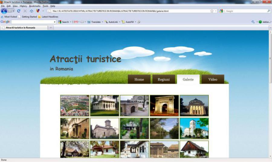Atestat informatica Atractii turistice in Romania