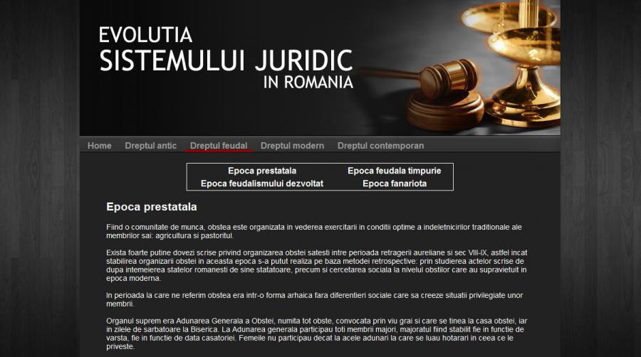 Atestat informatica Evolutia sistemului juridic in Romania