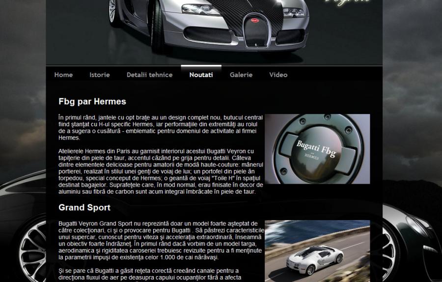 Atestat informatica Bugatti Veyron