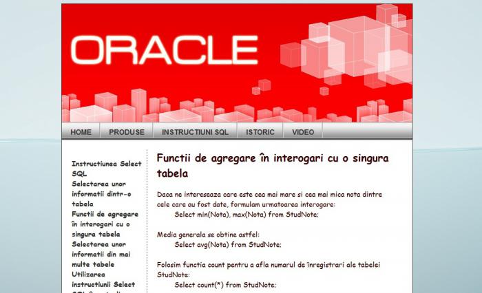Atestat informatica Oracle
