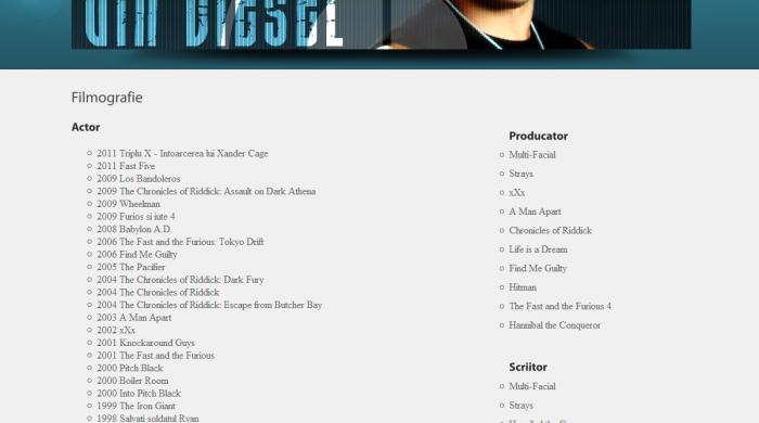 Atestat informatica Vin Diesel
