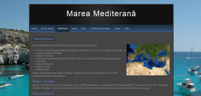 Atestat informatica Marea Mediterana
