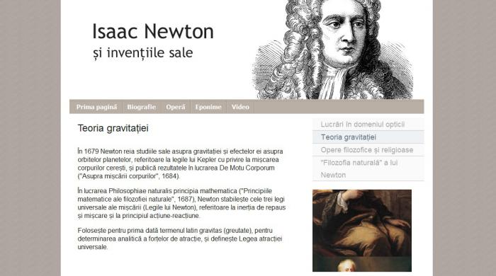 Atestat informatica Isaac Newton si inventiile lui