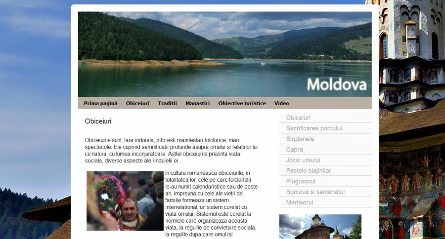 Atestat informatica Moldova - Obiceiuri si Atractii turistice