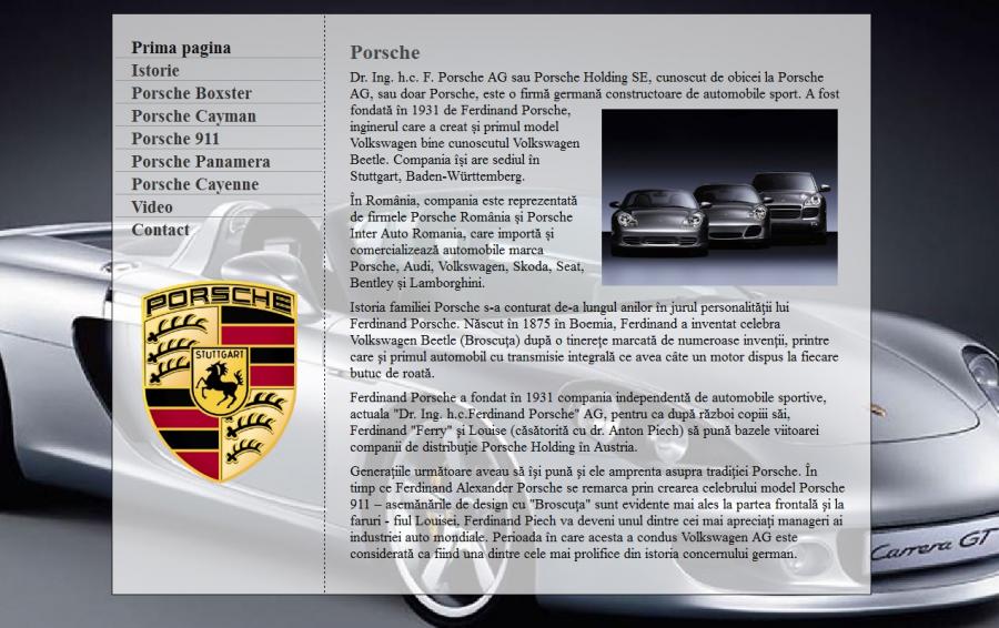 Atestat informatica Porsche