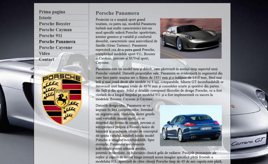 Atestat informatica Porsche