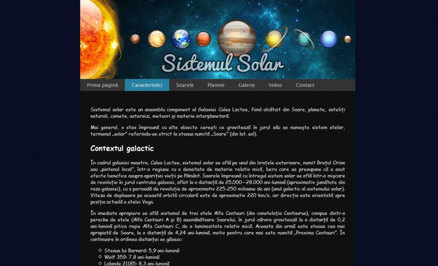 Atestat informatica Sistemul solar