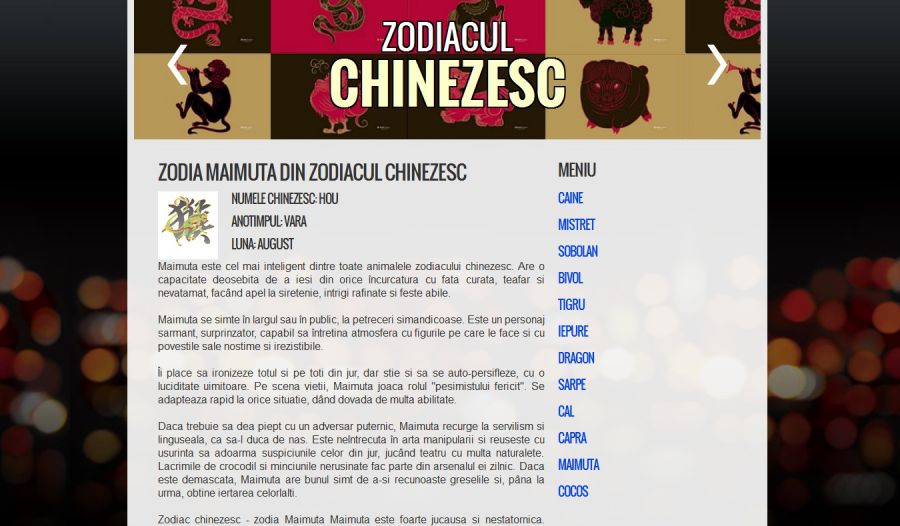 Atestat informatica Zodiacul Chinezesc
