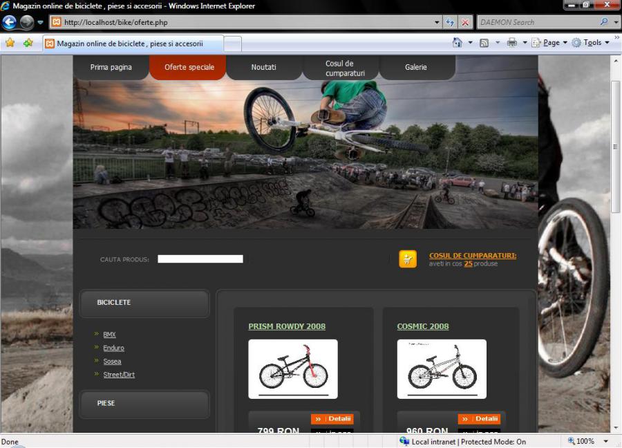 Atestat informatica Magazin online de biciclete,piese si accesorii