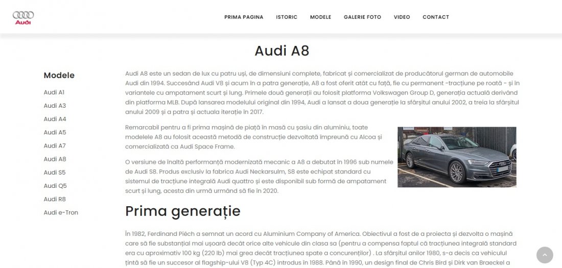 Atestat informatica Audi