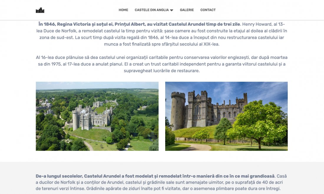 Atestat informatica Castele din Anglia