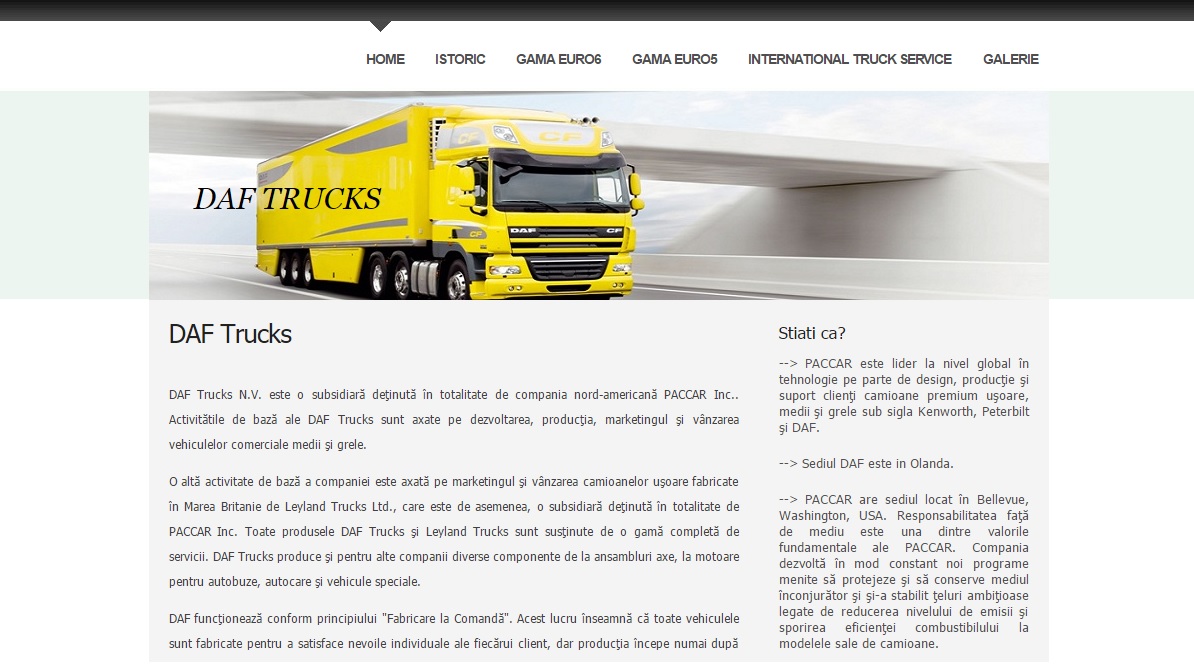 Atestat informatica DAF Trucks