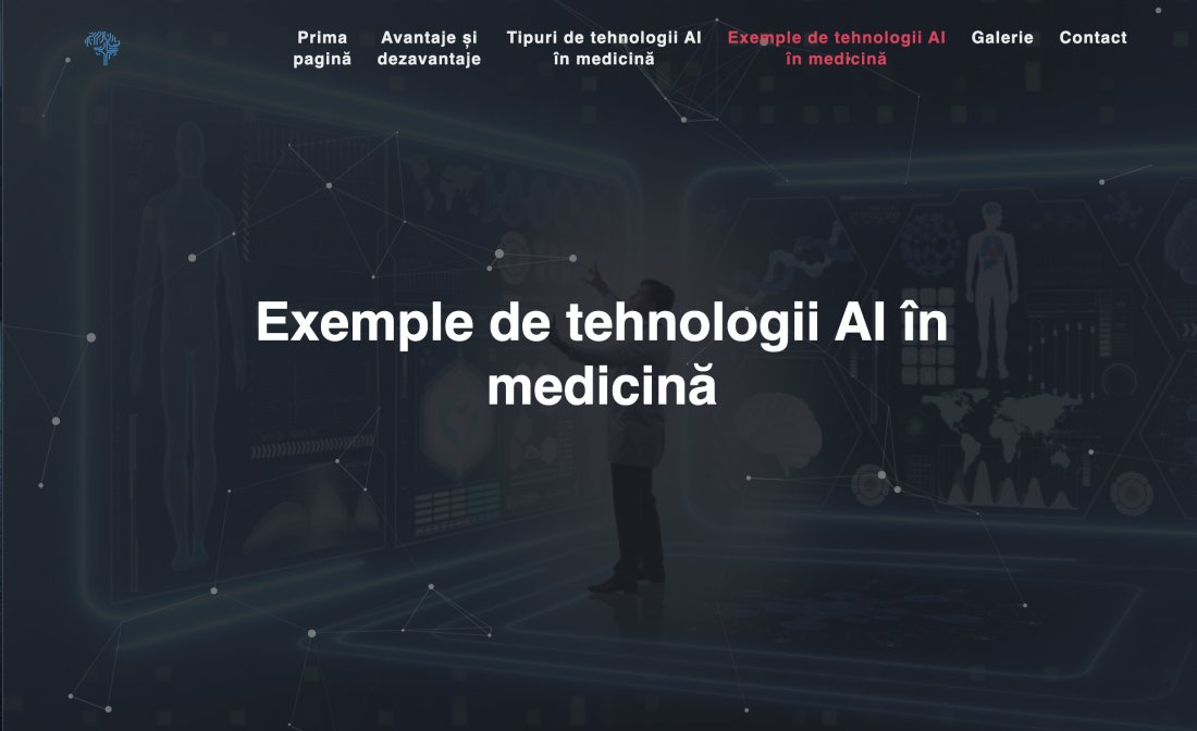 Atestat informatica Inteligenta artificiala in medicina contemporana