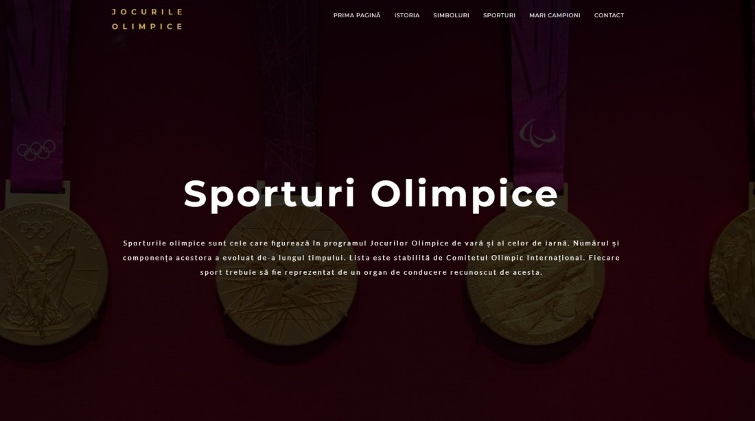 Atestat informatica Jocurile Olimpice