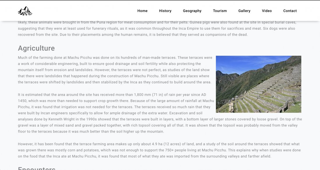 Atestat informatica Machu Picchu - The Inca Civilisation 