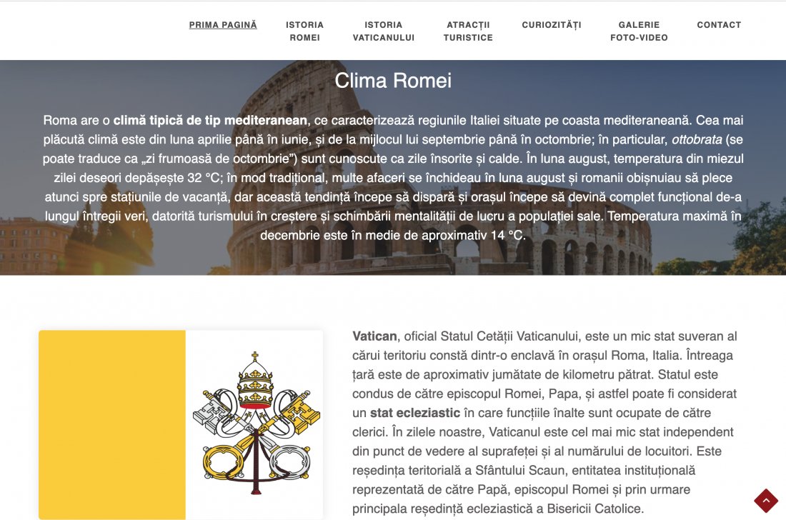 Atestat informatica Roma si Vatican
